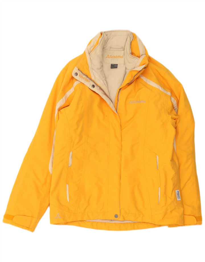 Schöffel Damen Windjacke UK 8 Small Gelb Polyester