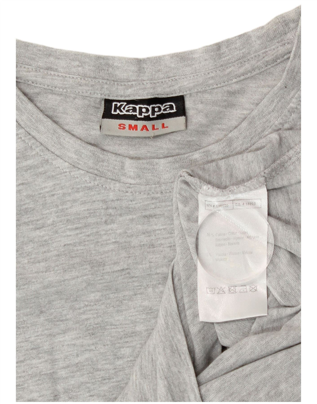 Kappa Herren T-Shirt Top Small Grau gefleckte Baumwolle