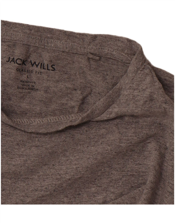 JACK WILLS Herren-T-Shirt mit klassischer Passform, Größe L, Grau