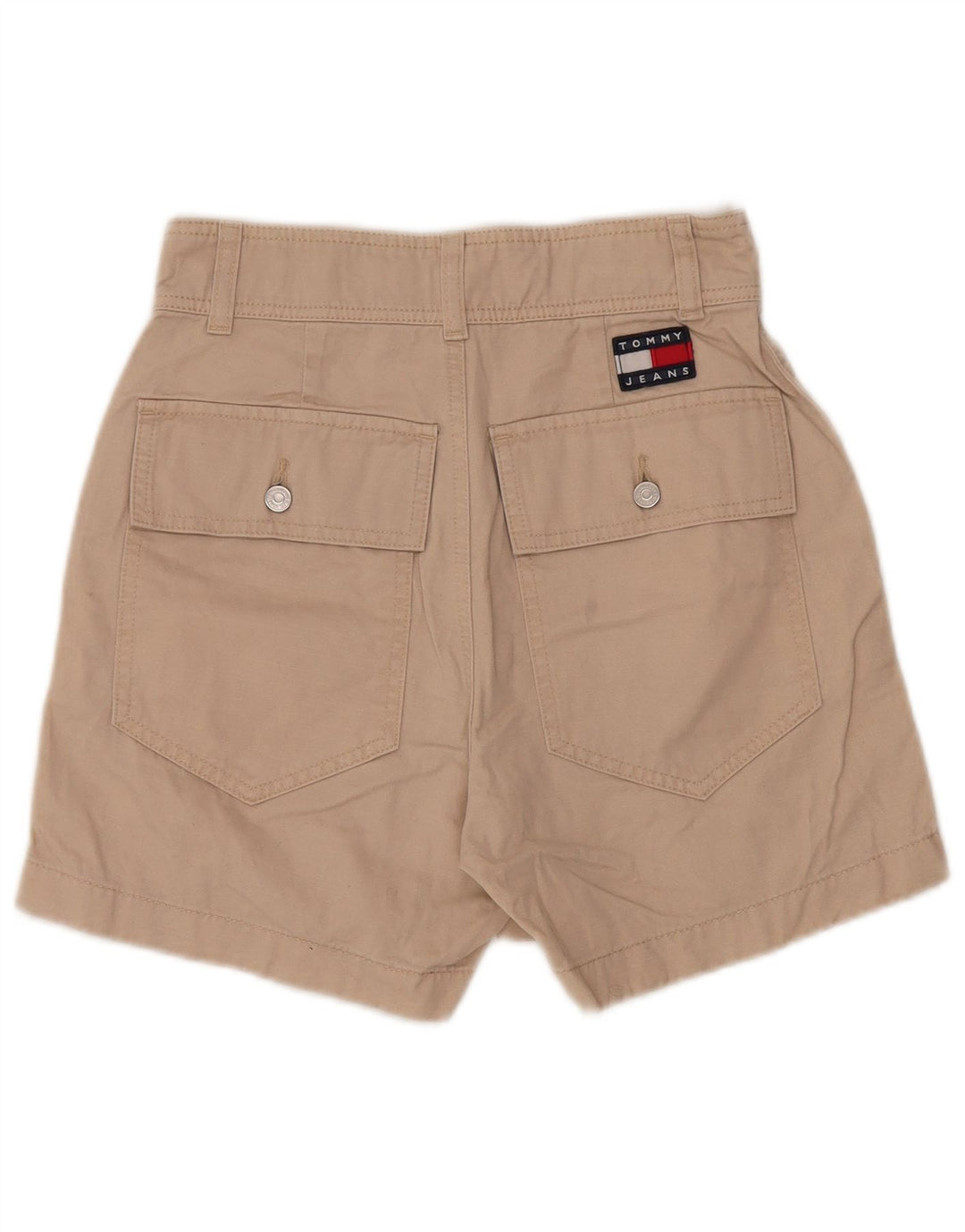 Tommy Hilfiger Damen-Cargoshorts mit hohem Bund, W26, klein, Beige