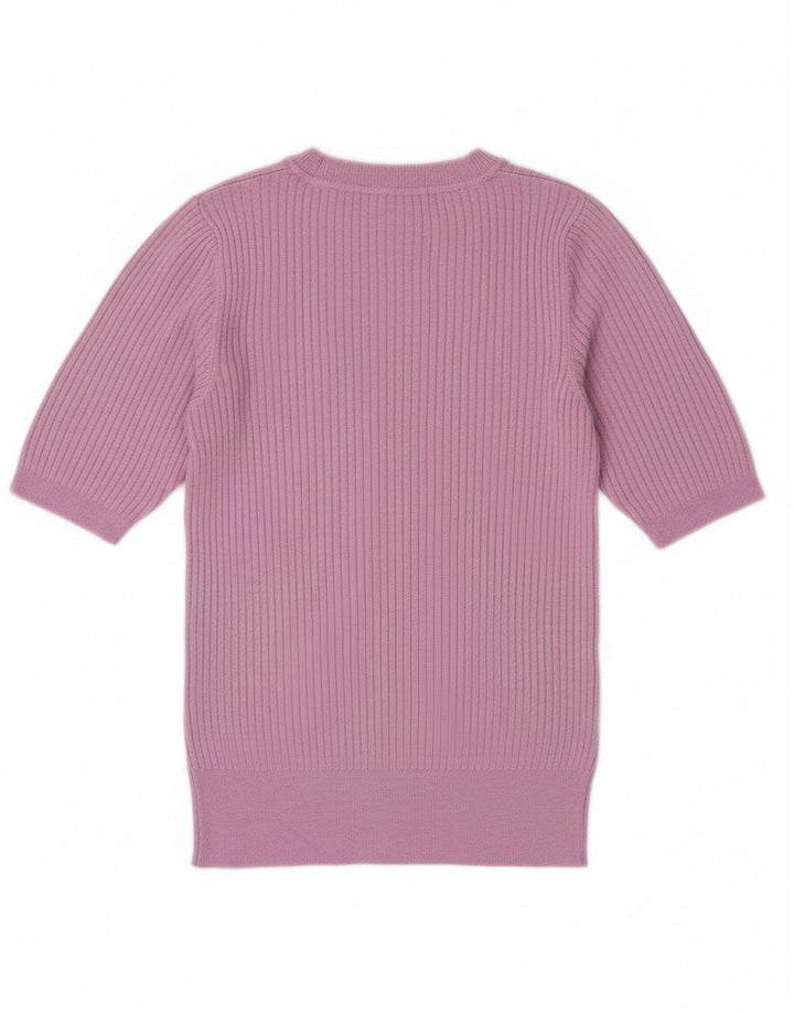 Marks & Spencer Damen Pullover mit Rundhalsausschnitt, Gr. 8, Lila