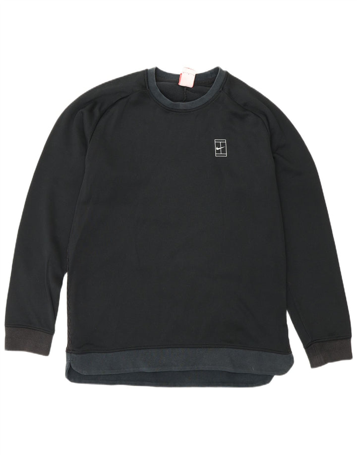 Nike Herren-Sweatshirt-Pullover, mittelschwarz, Baumwolle