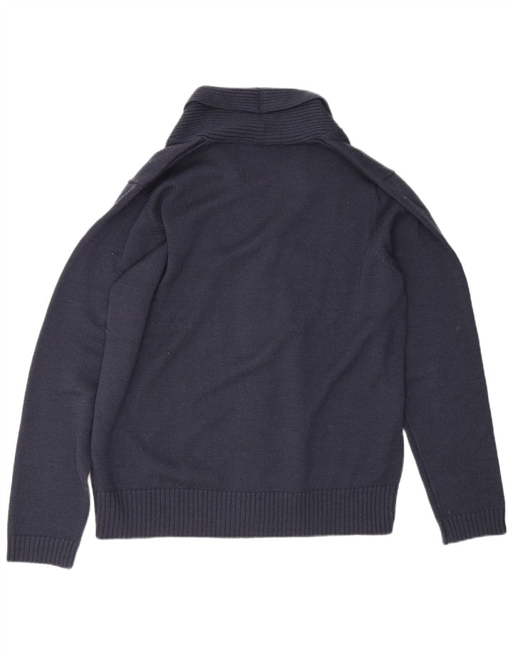 LIU JO Herren Strickjacke XL Marineblaue Wolle