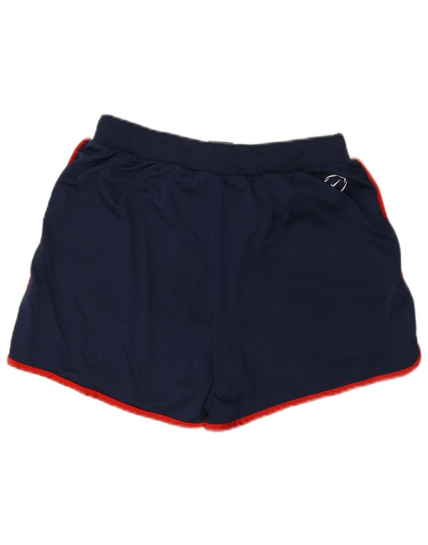 Nike Damen Dri Fit Sport Shorts UK 8 Small Marineblau Polyester
