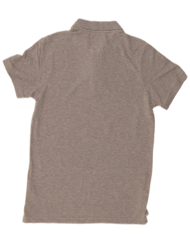 Tommy Hilfiger Herren-Poloshirt aus mittelgrauer Baumwolle
