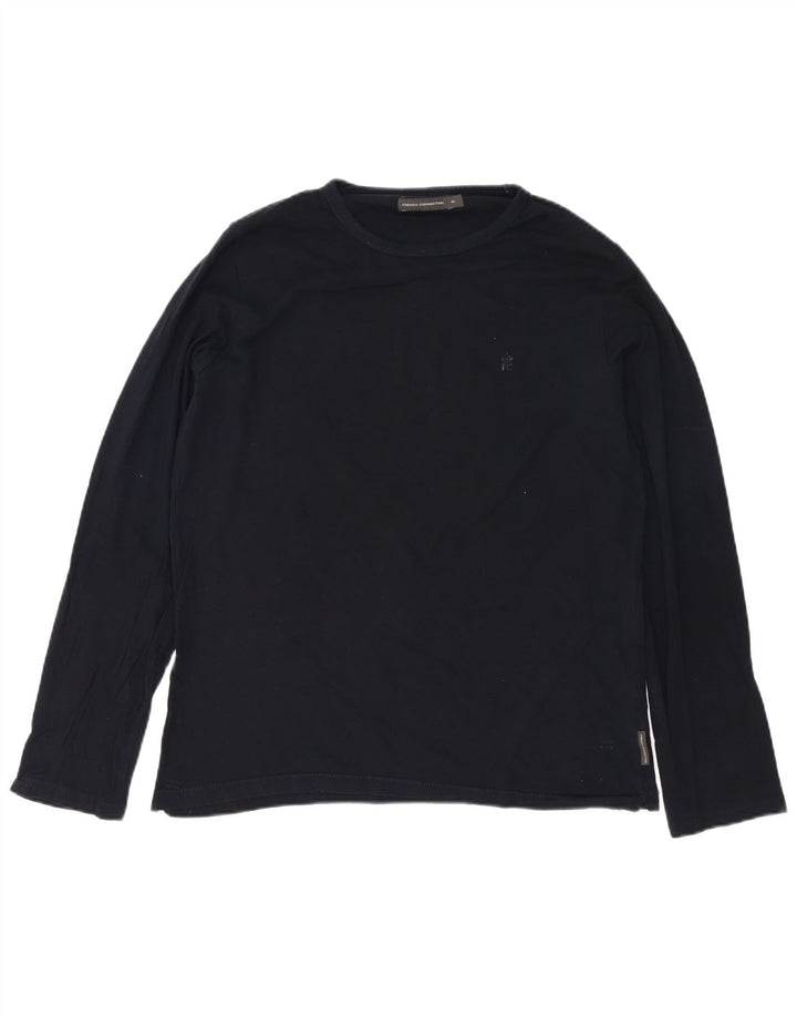 French Connection Herren-Top, langärmelig, XL, Marineblau, Baumwolle