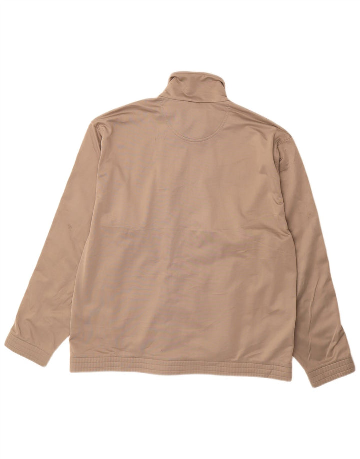 Lotto Herren-Trainingsanzug-Oberteil, Jacke, groß, beige, Polyester