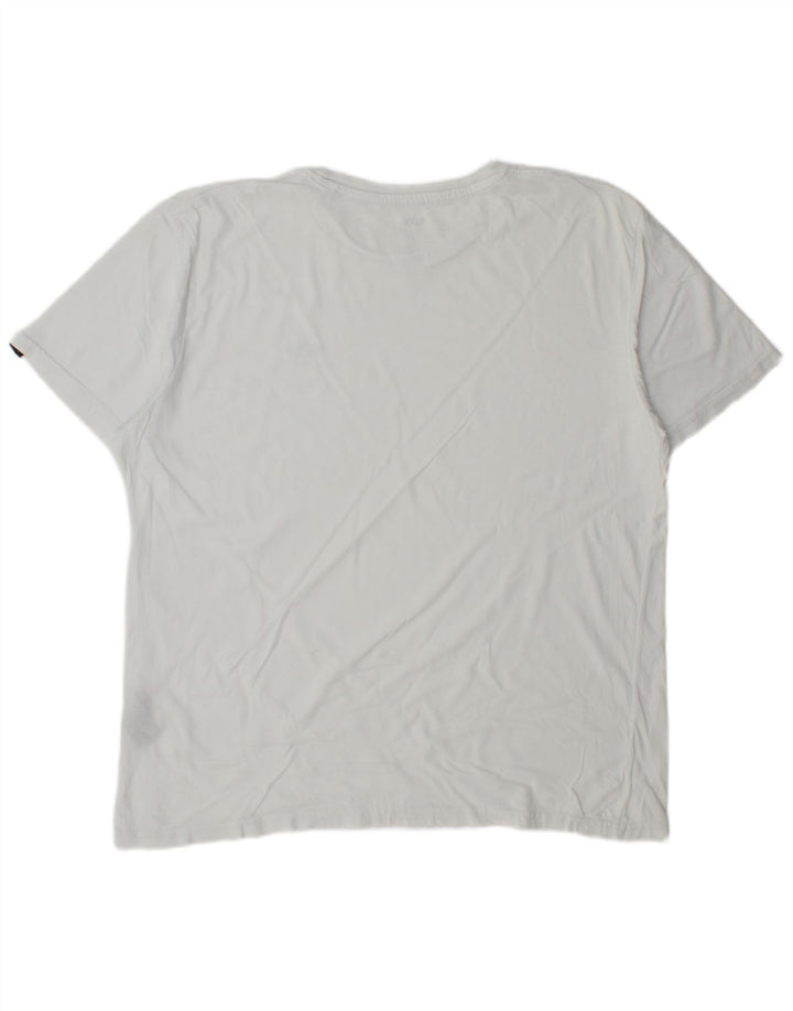Alpha Industries Herren T-Shirt Top 2XL Weiße Baumwolle