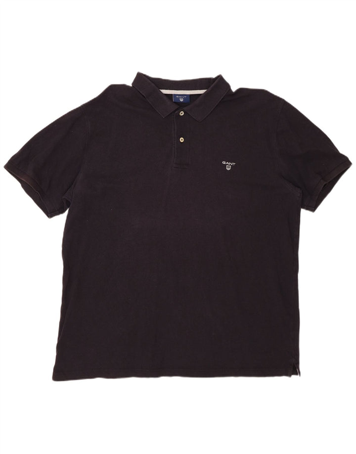 GANT Herren Poloshirt 3XL Schwarz Baumwolle