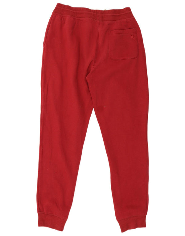 Hurley Damen-Trainingshose, Jogginghose, UK 12, mittelrote Baumwolle