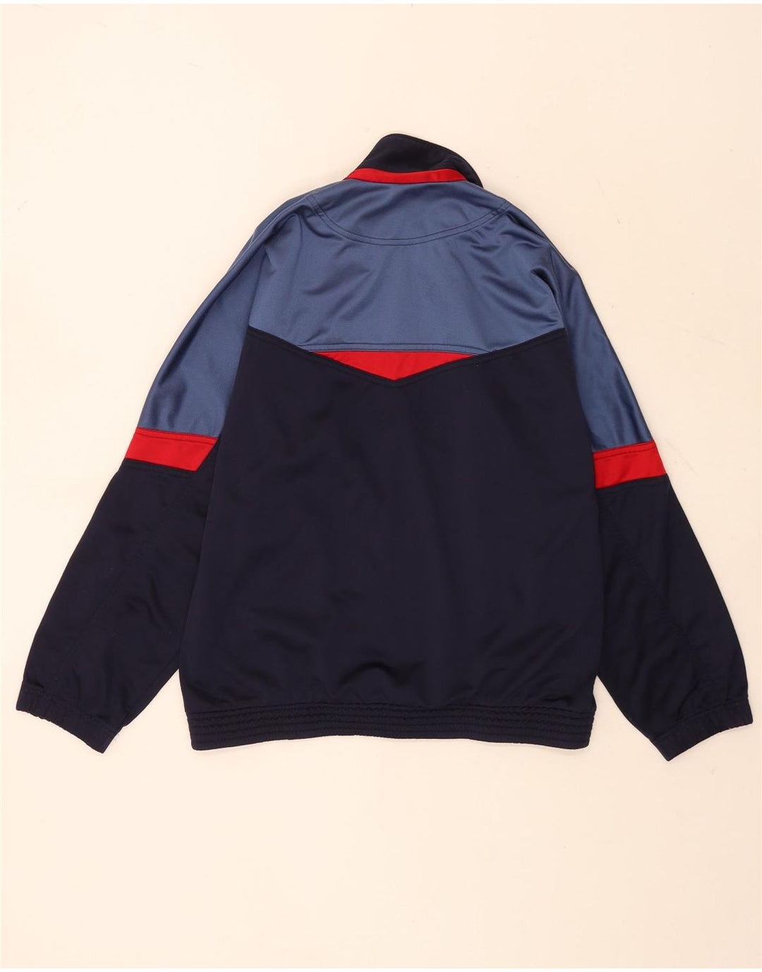 Sergio Tacchini Herren-Trainingsanzug, IT 46, Größe S, Marineblau, Farbblock