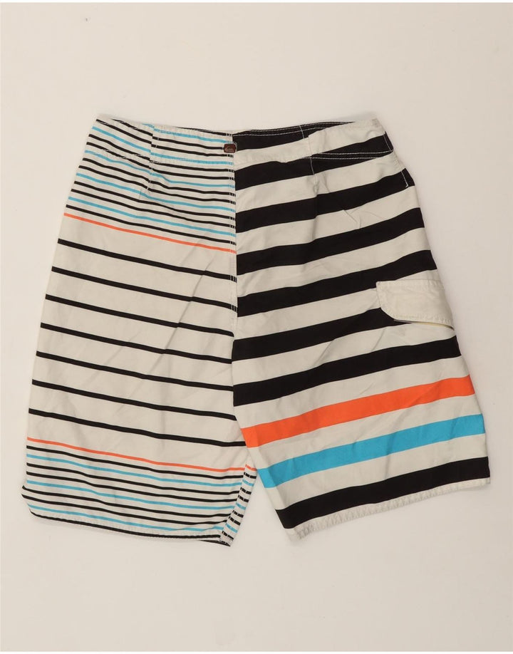 QUIKSILVER Herren Badeshorts Mittelweiß gestreift