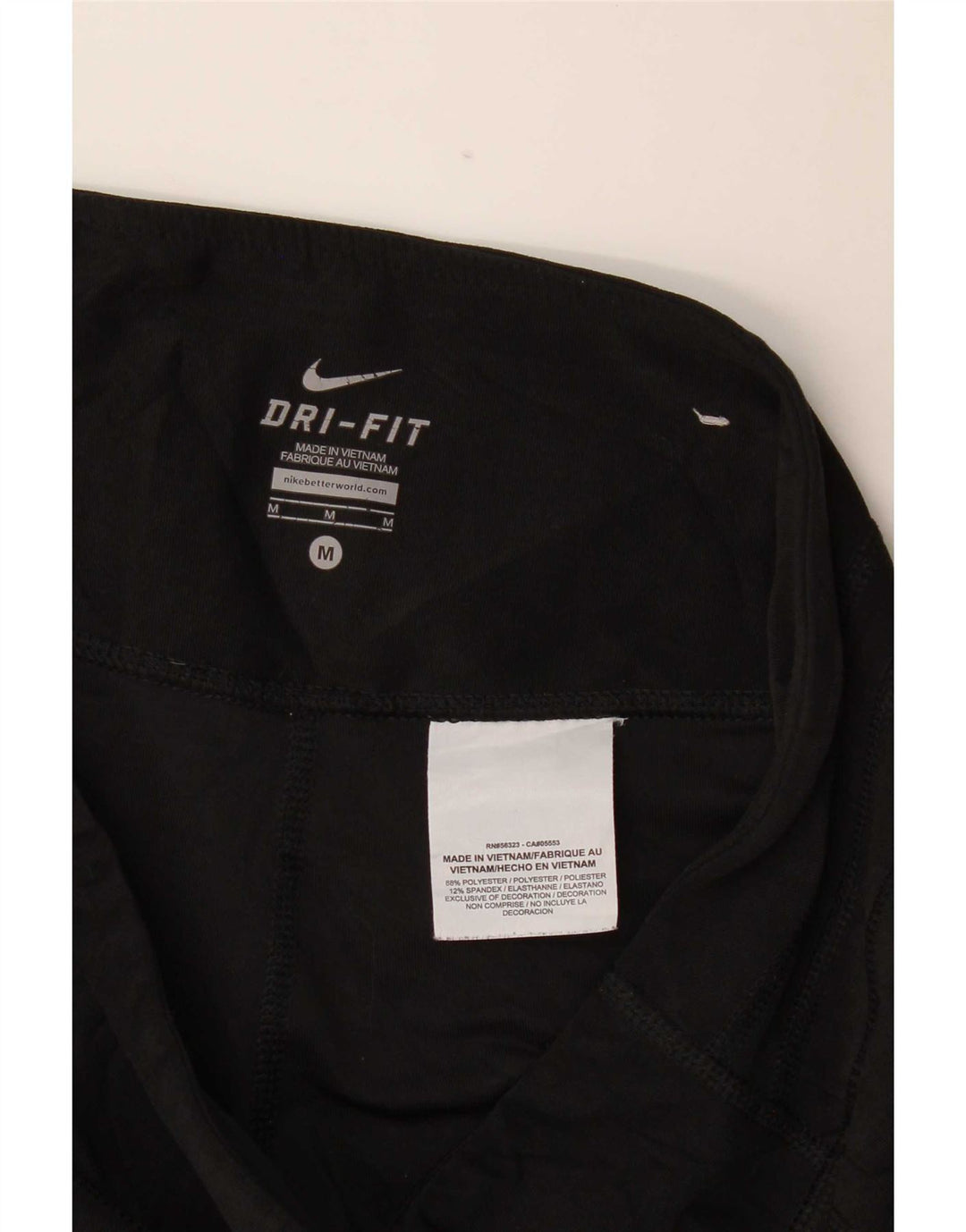 Nike Damen Capri-Leggings Medium W30 L19 Schwarz Polyester Sport