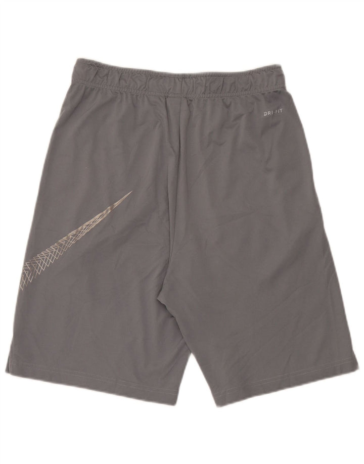 Nike Herren Dri Fit Graphic Sport Shorts Mittelgraues Polyester