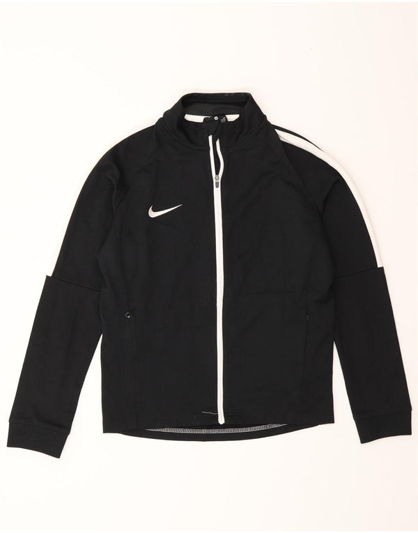 Nike Dri-Fit-Trainingsanzugoberteil für Jungen, 10–11 Jahre, Mittelschwarz, Farbblock