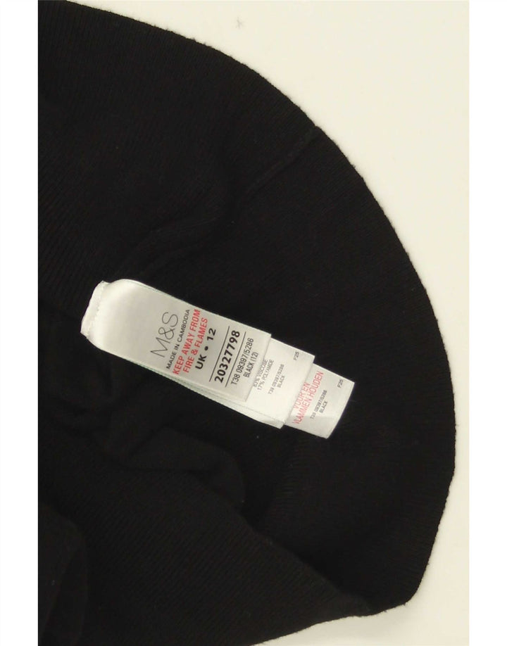 Marks & Spencer Damen-Cardigan-Pullover UK 12 Mittelschwarze Viskose