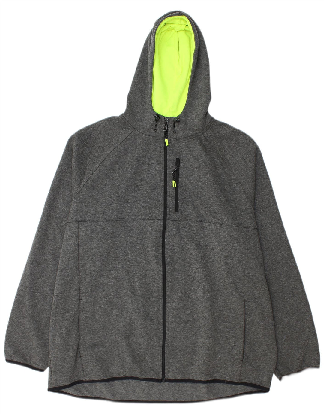 Russell Athletic Herren-Kapuzenpullover mit Reißverschluss, 2XL, Grau, Polyester