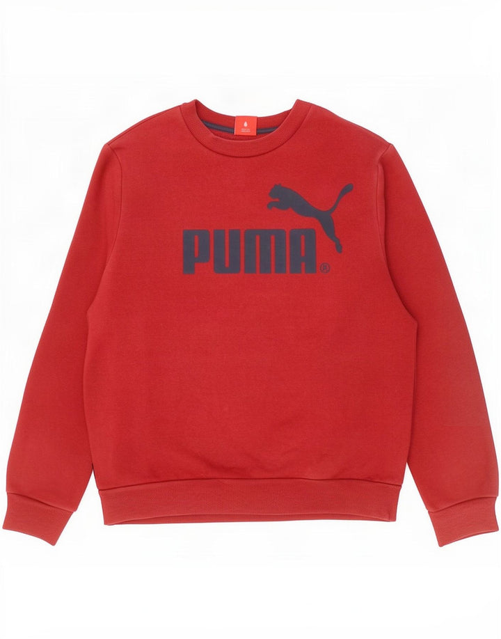Puma Herren Grafik-Sweatshirt-Pullover, Größe L, Rot