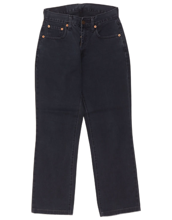 Levi's Damen 595 Straight Jeans W28 L27 Marineblaue Baumwolle
