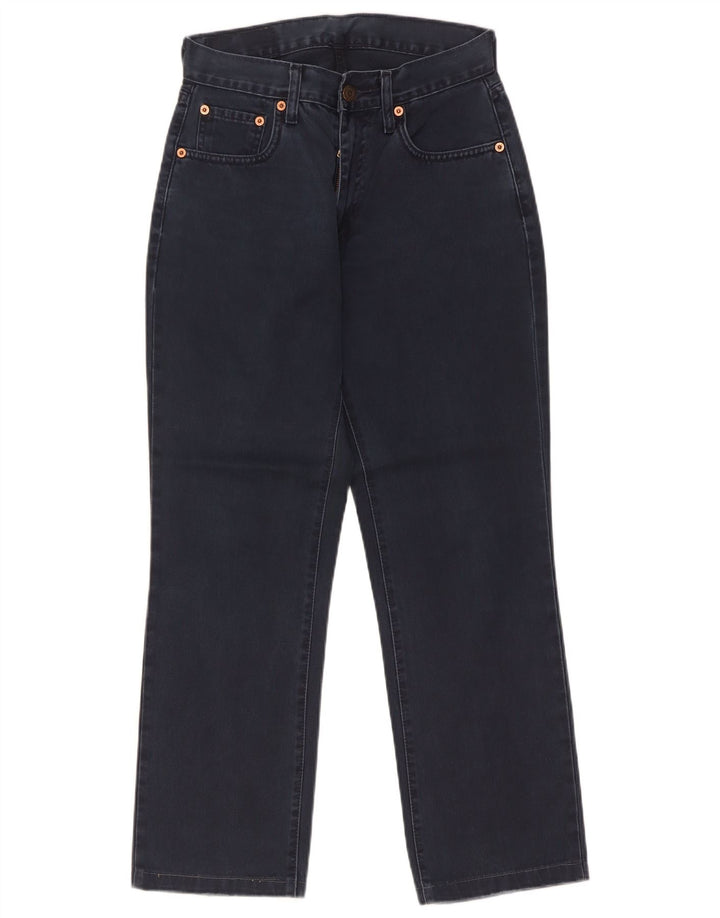 Levi's Damen 595 Straight Jeans W28 L27 Marineblaue Baumwolle