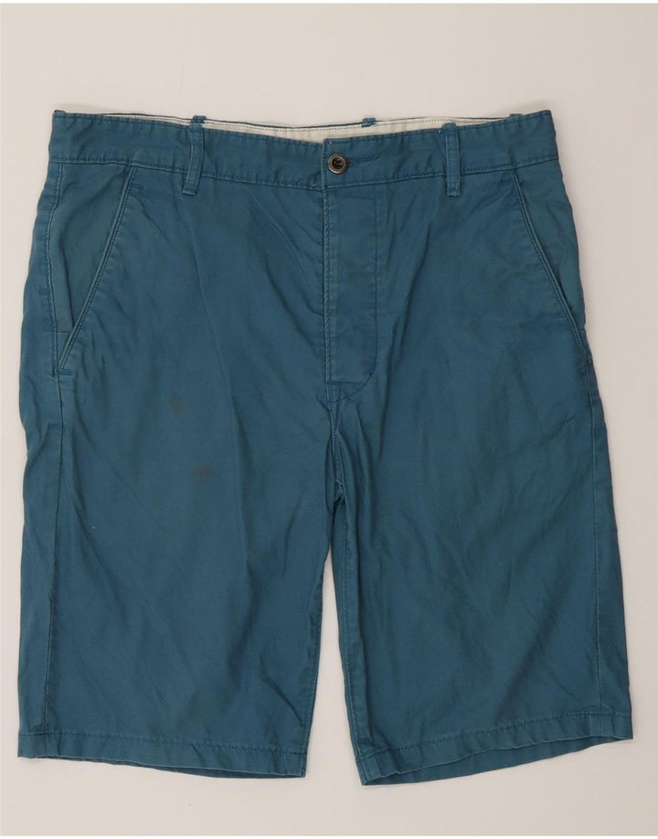 LEVI'S Damen Chinoshorts W32 Große blaue Baumwolle