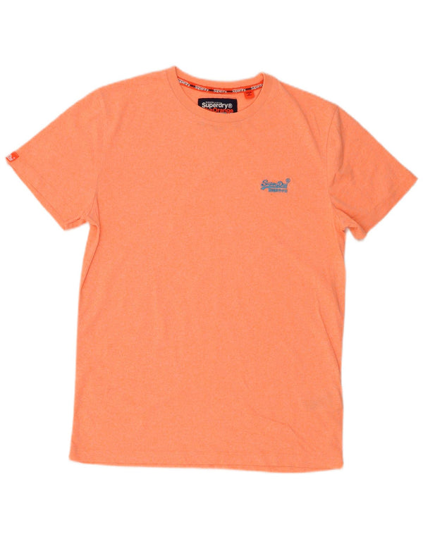 Superdry Herren T-Shirt Top Large Orange Baumwolle