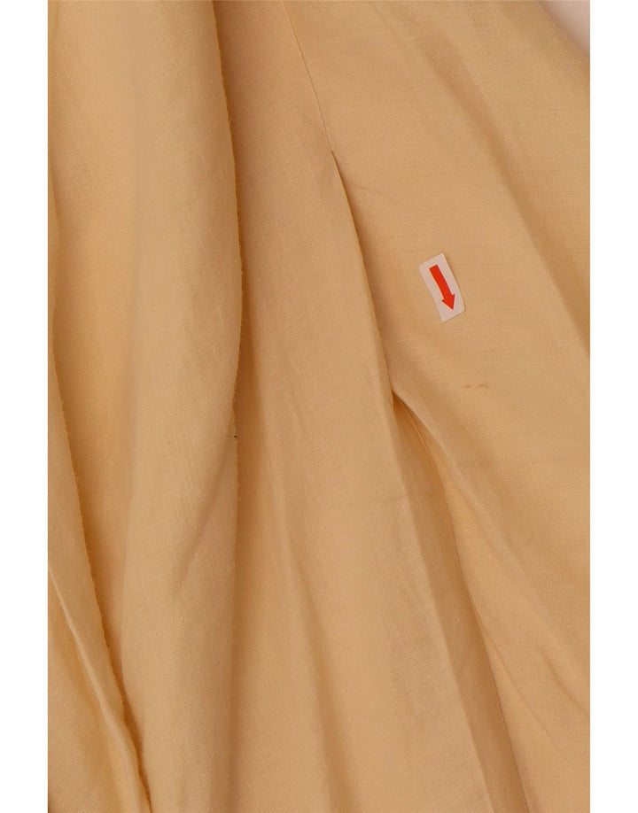 Benetton Damen A-Linien-Rock W28 Mittelgelb