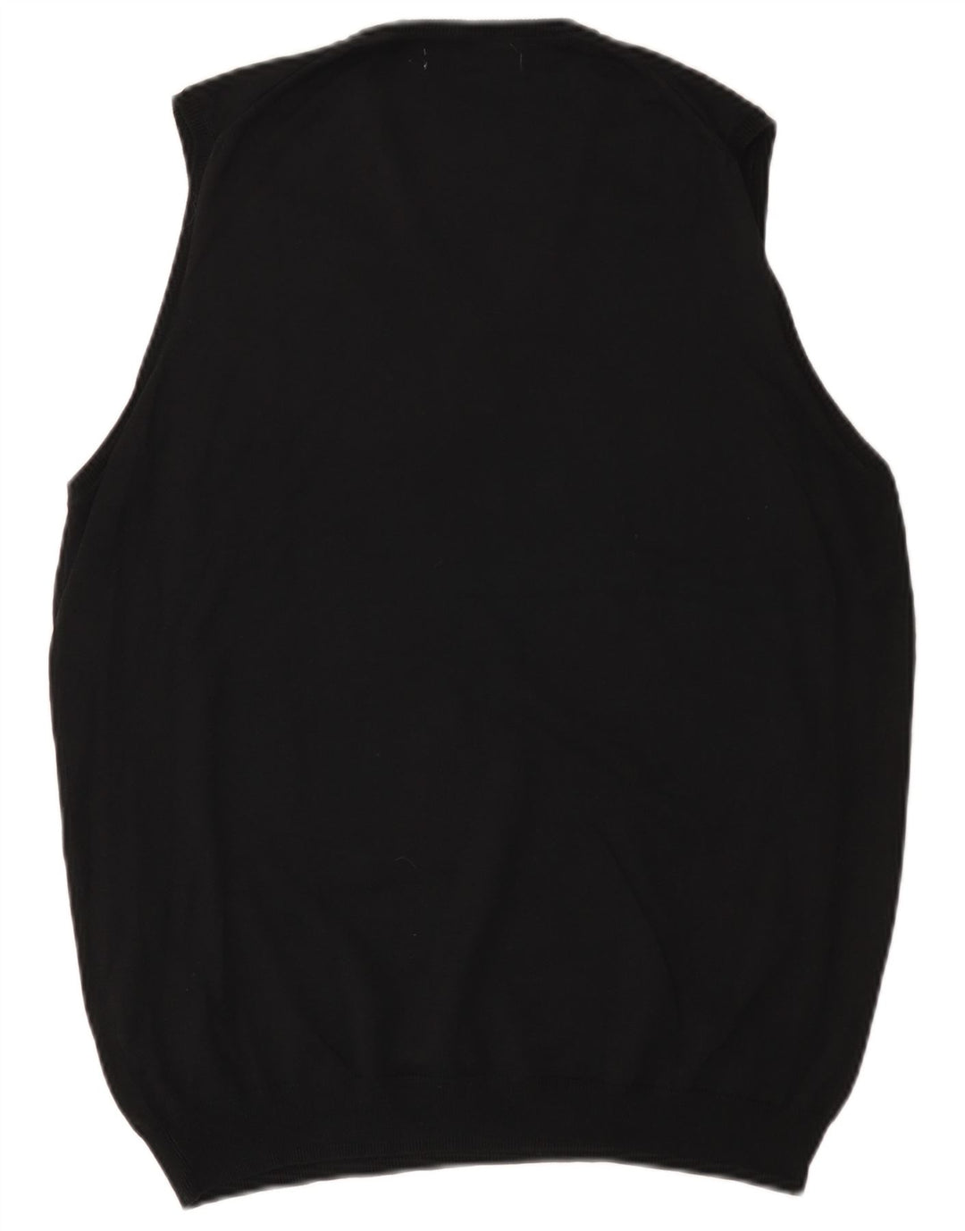 Zara Herren Basic Weste Tank Top Large Schwarz Baumwolle