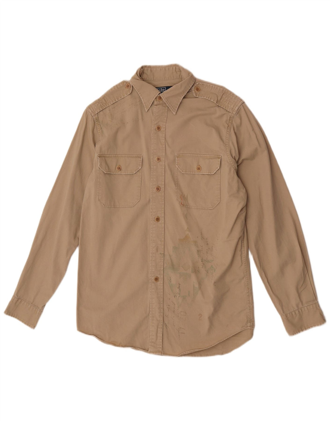 Polo Ralph Lauren Herrenhemd Mittelbeige Baumwolle