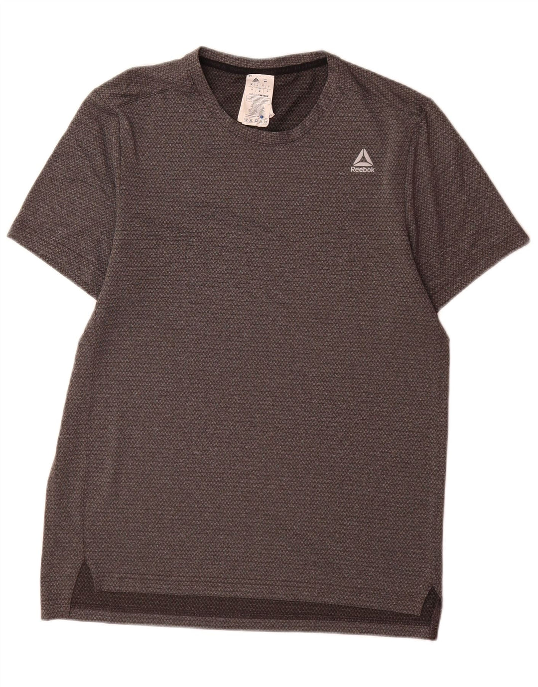 Reebok Herren Speedwick T-Shirt Top Mittelgraues Polyester