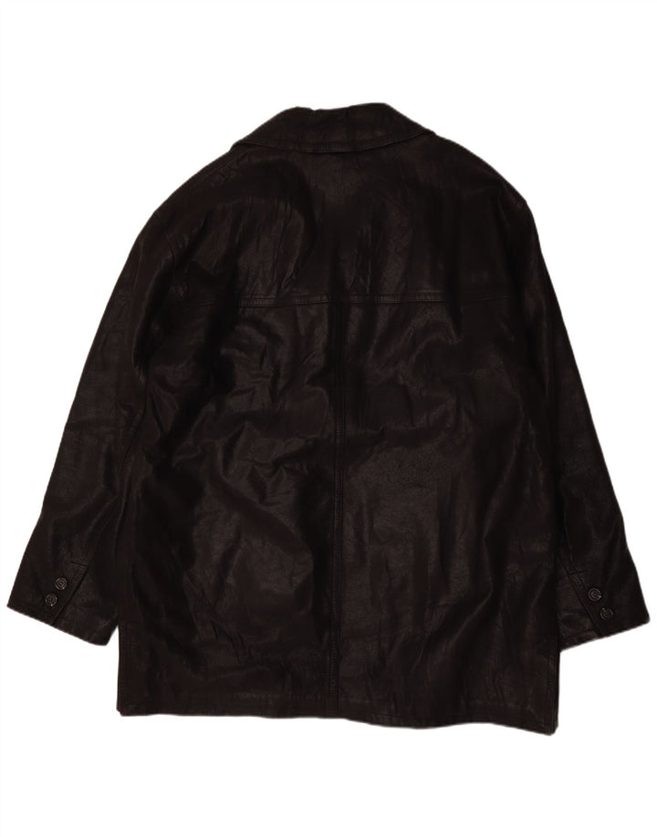 Brooklyn Herren Lederjacke UK 44 2XL Schwarz