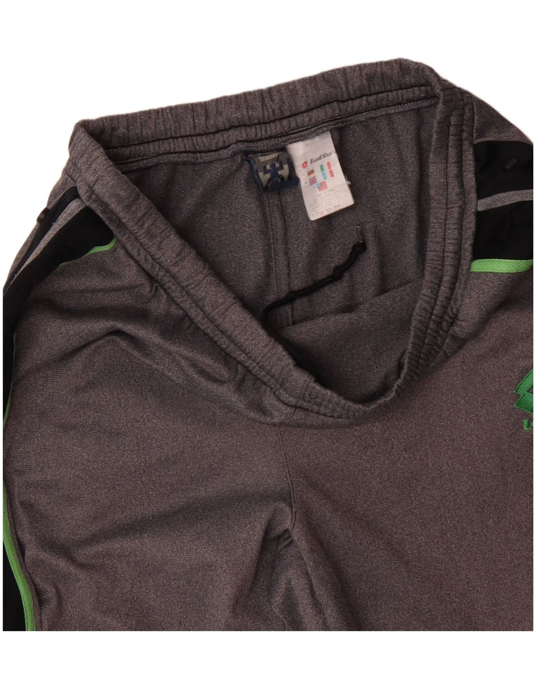 Lotto Herren-Trainingshose, UK 40/42, groß, graues Colourblock-Polyester