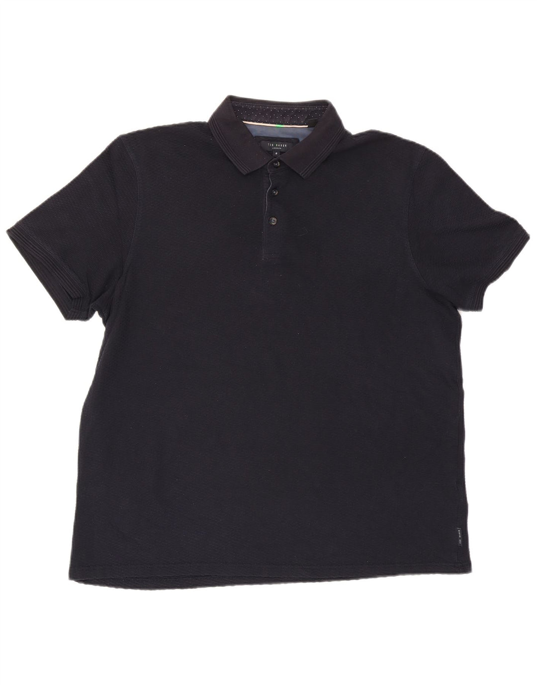 Ted Baker Herren-Poloshirt, Größe 6 2XL, marineblaue Baumwolle