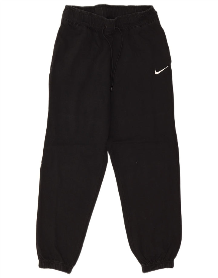 Nike Damen Trainingshose Jogger UK 10 Small Schwarz Baumwolle