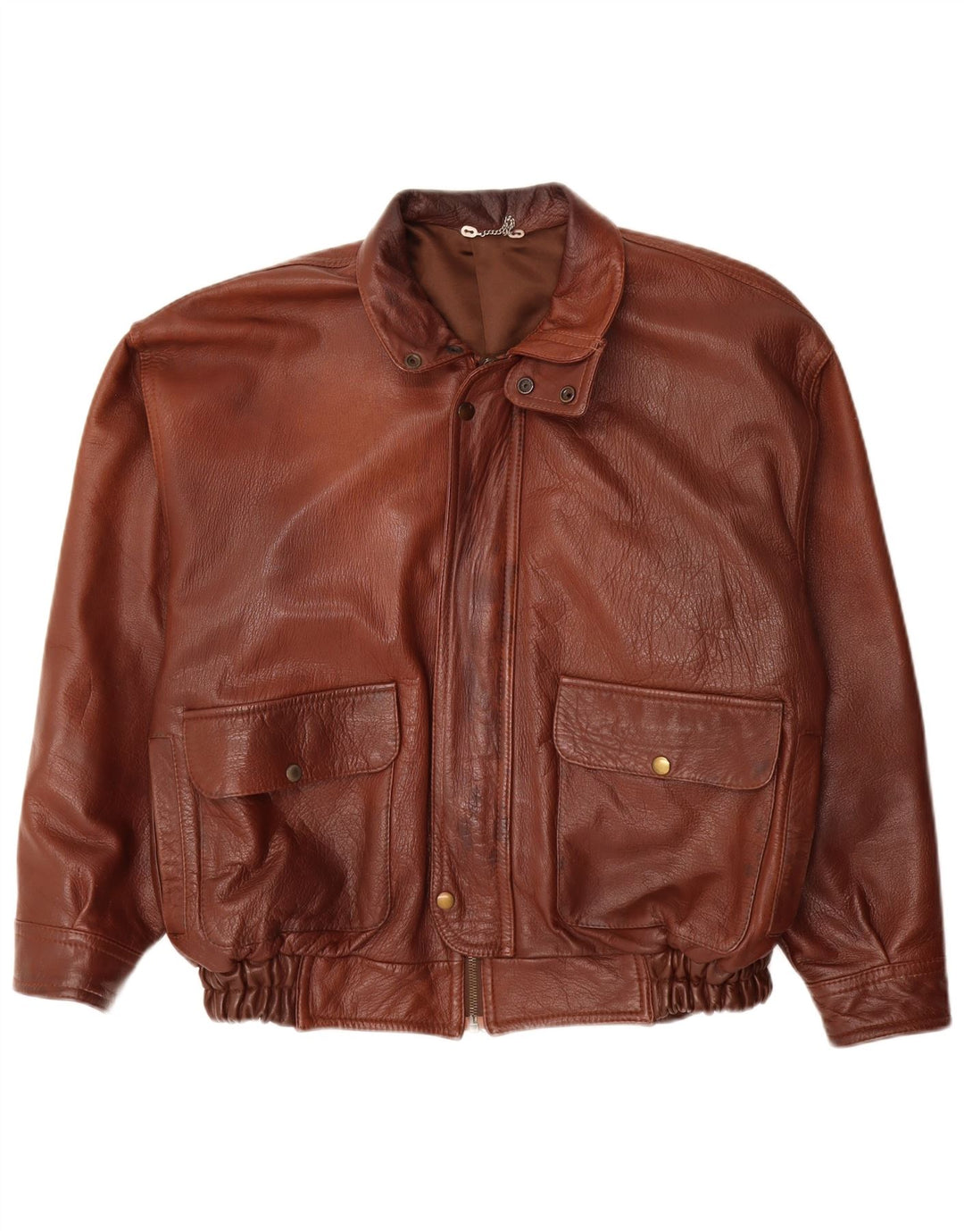 Vintage Herren Lederjacke UK 40 Large Braun