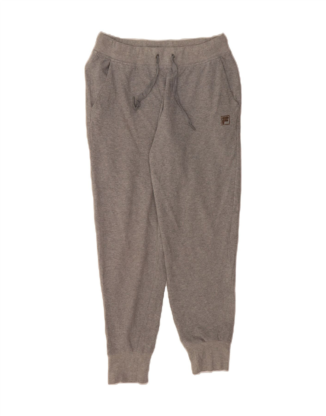FILA Womens Tracksuit Trousers Joggers UK 12 Medium Grey Cotton Vintage Fila and Second-Hand Fila from Messina Hembry 