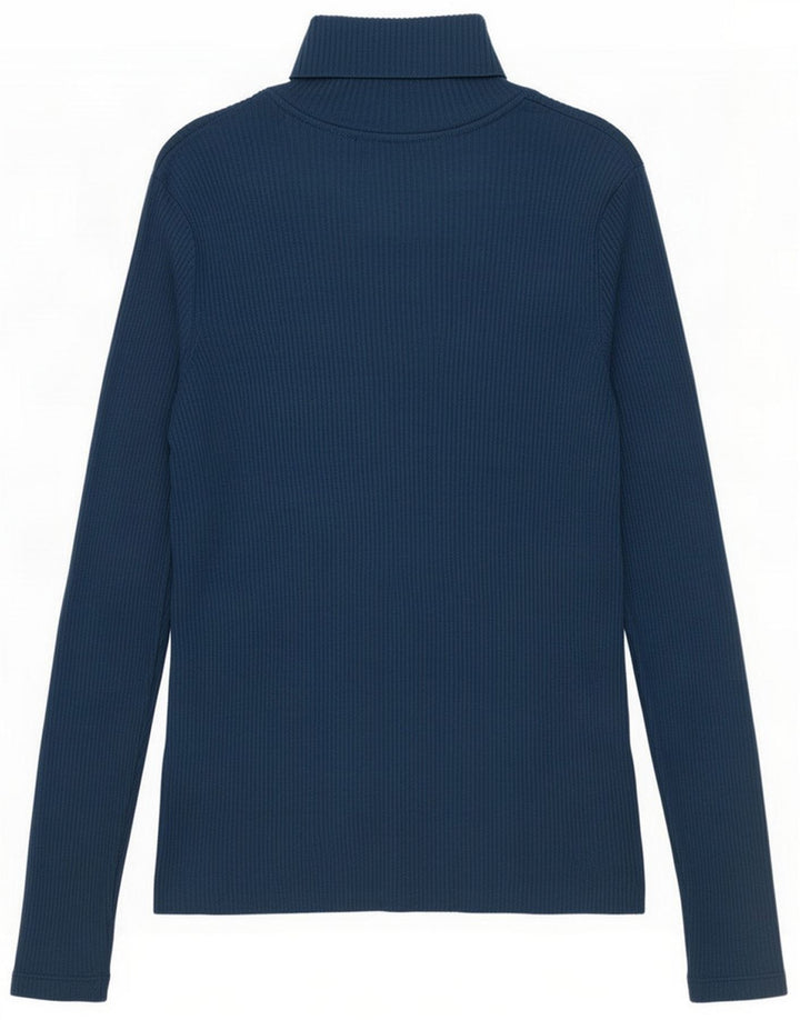 Marks & Spencer Womens Regular Top Long Sleeve UK 12 Mittelblau meliert