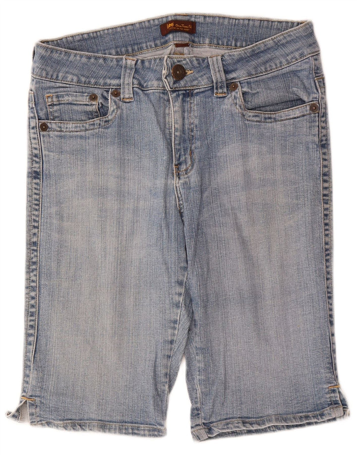LEE Damen Jeansshorts US 11/12 Large W32 Blaue Baumwolle