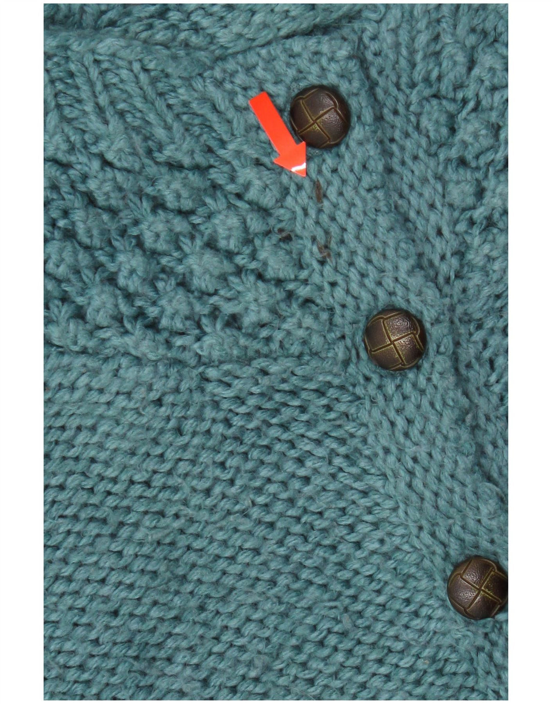 Fat Face Damen-Strickjacke, Gr. 8, Small, Blau, Acryl