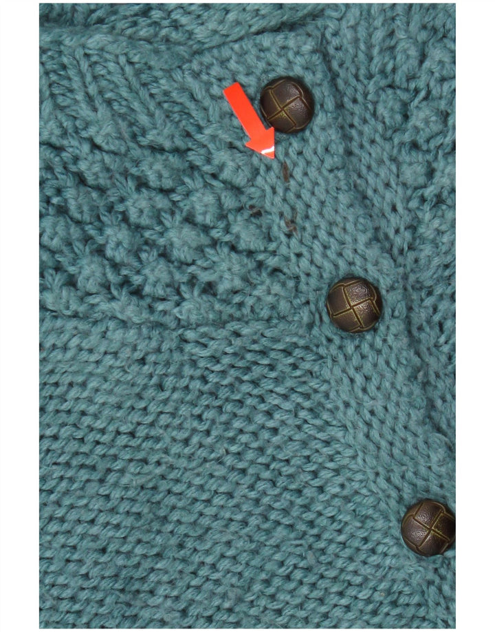 Fat Face Damen-Strickjacke, Gr. 8, Small, Blau, Acryl