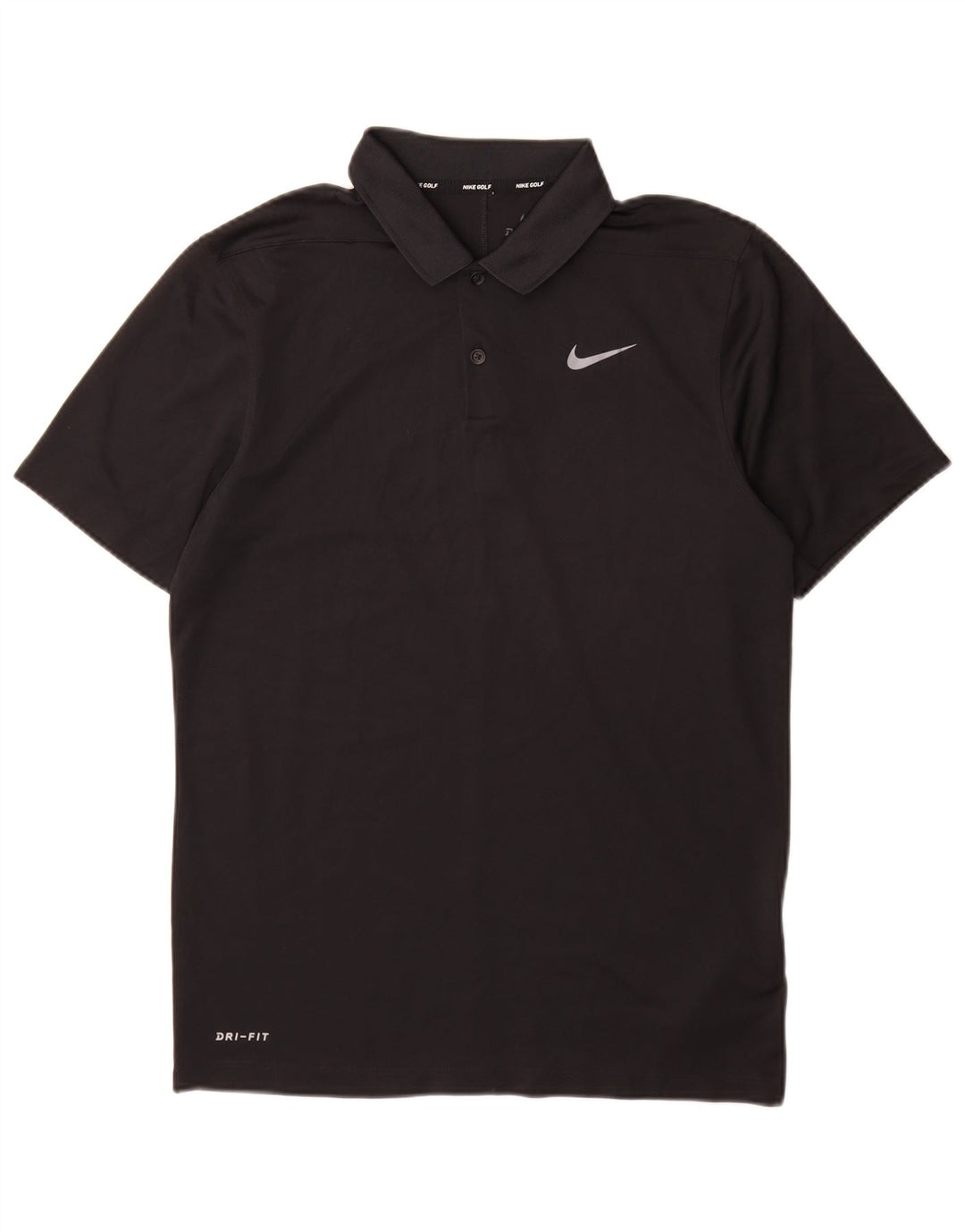 Nike Herren Dri Fit Poloshirt, Größe S, Schwarz, Polyester
