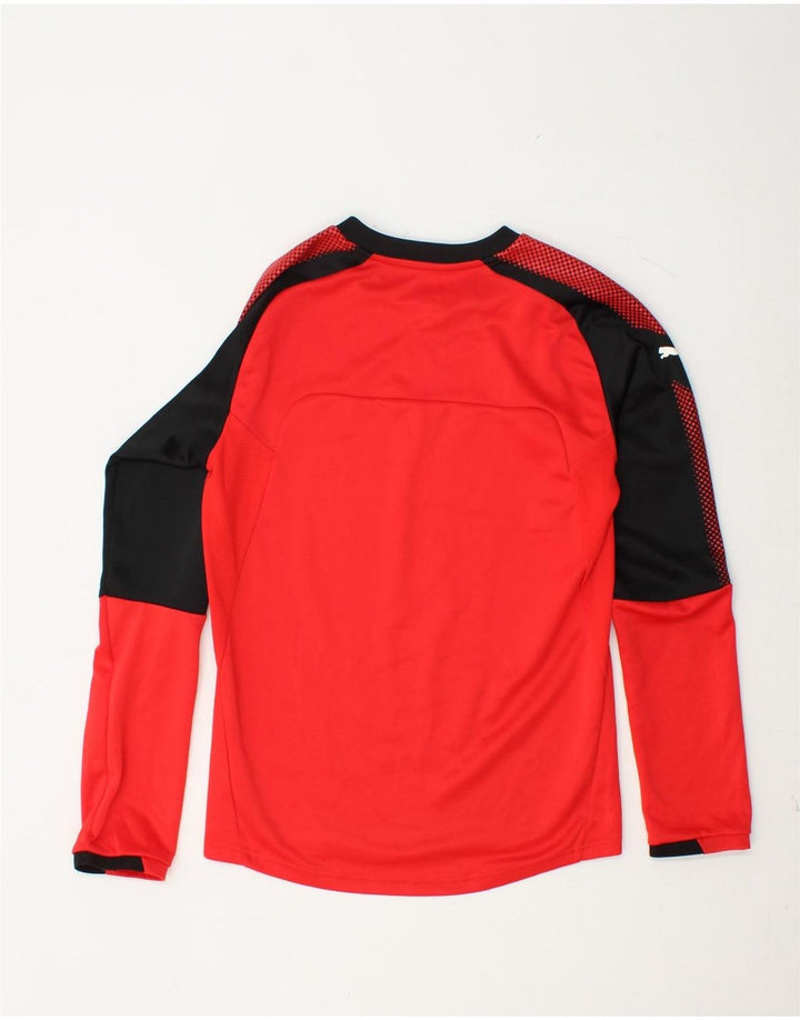 PUMA Herren Graphic Top Langarm XS Rot Colourblock Polyester