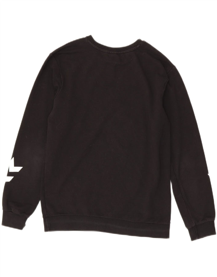 Hummel Grafik-Sweatshirt für Jungen, 13–14 Jahre, schwarze Baumwolle