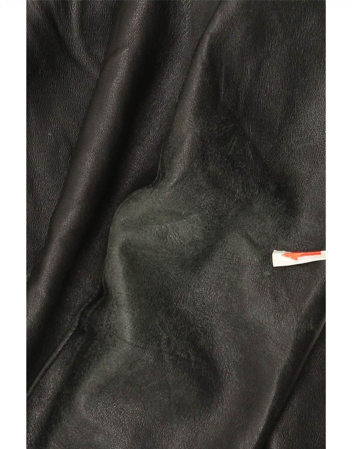 Vintage Herren Lederjacke UK 44 2XL Schwarz