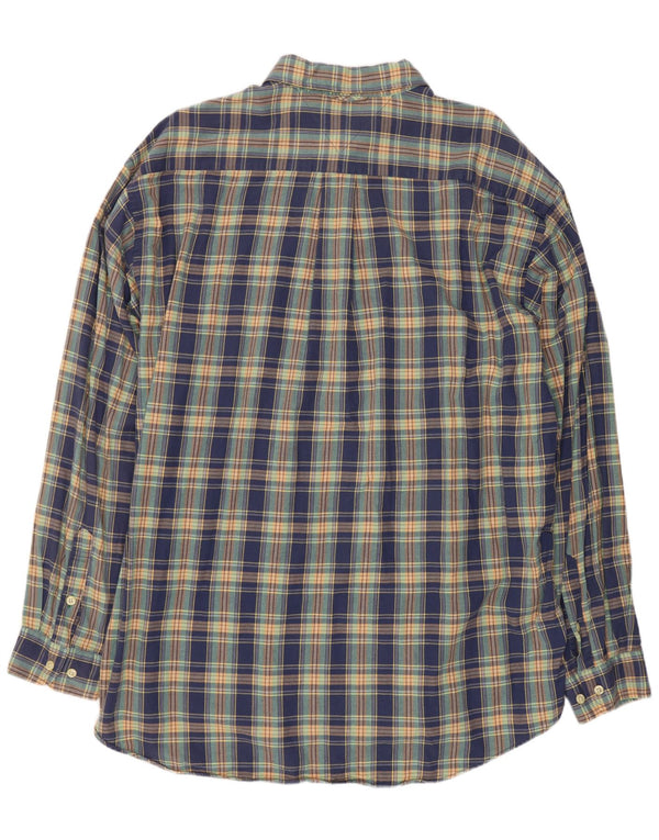 Tommy Hilfiger Herrenhemd XL, blau kariert, Baumwolle
