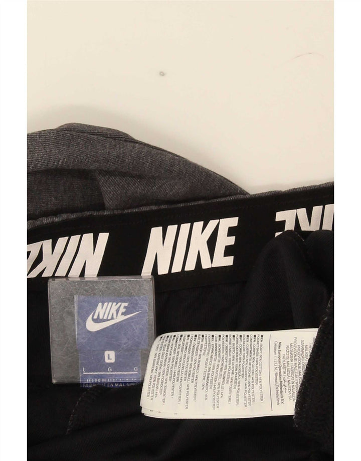 Nike Herren-Trainingshose, Jogginghose, groß, graue Baumwolle