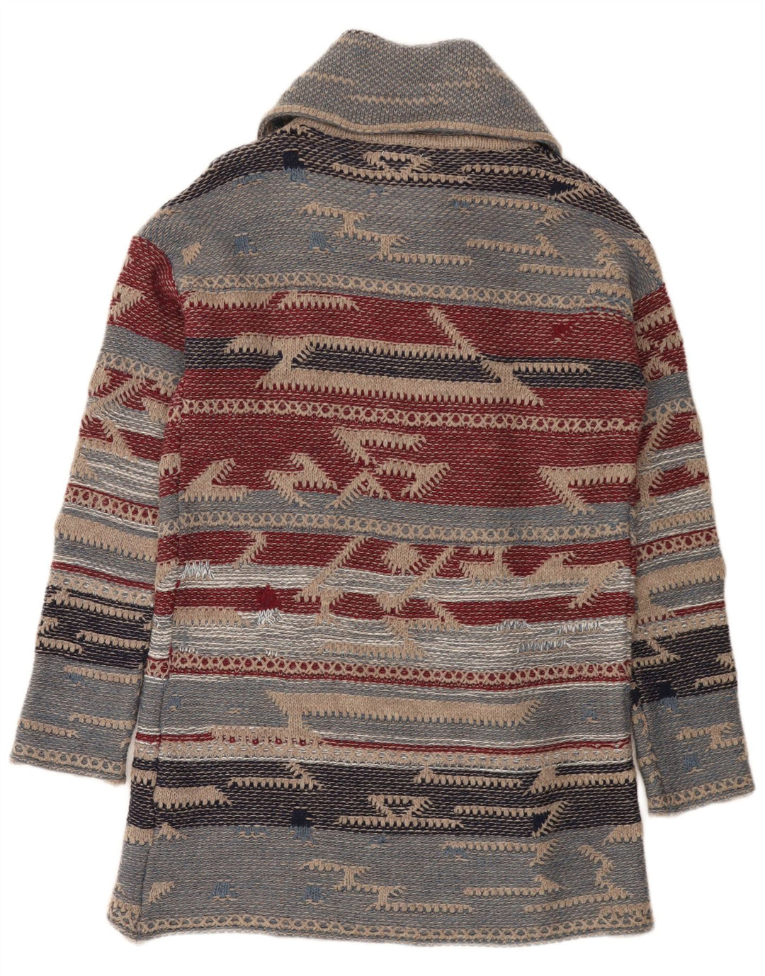 Carrera Damen Longline-Cardigan-Pullover, Einheitsgröße, mehrfarbig, Aztekenmuster