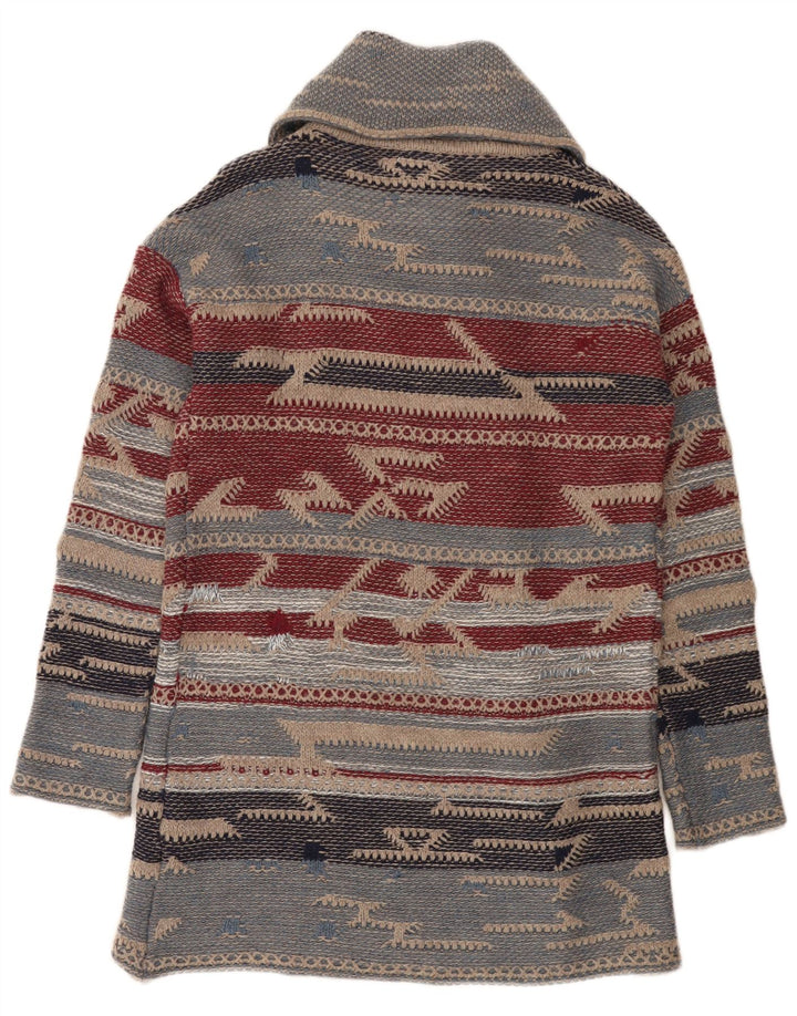 Carrera Damen Longline-Cardigan-Pullover, Einheitsgröße, mehrfarbig, Aztekenmuster