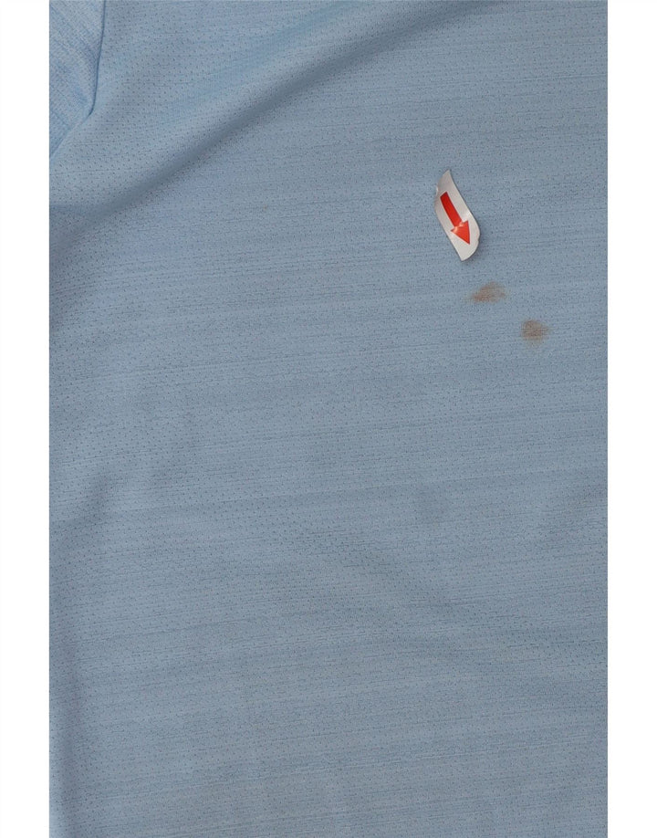 Nike Herren Dri Fit T-Shirt Top Mittelblaues Polyester