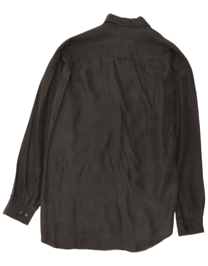 Arpino Herrenhemd Größe 39/40 Mittelschwarze Seide